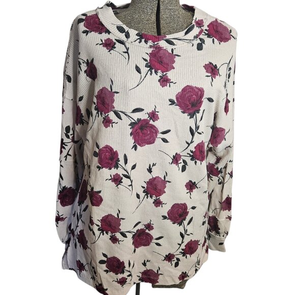 NWT Torrid Drop Shoulder Ribbed Longsleeve 0X - Picture 2 of 8